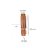 10 PCS BICO CONTATO 0,90 X 30 MM M8 DIAMETRO 10MM (26/36/40)