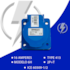 .32pcs Tomada Embutir 2p+t 16a Azul 6h 220/250v Omg 3046