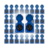 .32pcs Tomada Embutir 2p+t 16a Azul 6h 220/250v Omg 3046