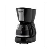 Cafeteira Britânia Cp15 Vidro Preto Com Inox Preta 220v - Com Brinde