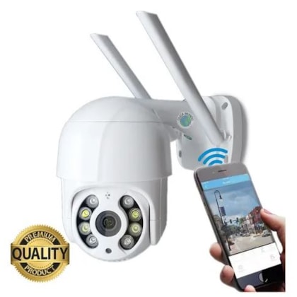 Câmera Externa Ip Prova D'água Infravermelho Externa Wifi Hd