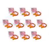 Kit 10 Protetor Auricular 3m 1110 Abafador Espuma Com Cordão