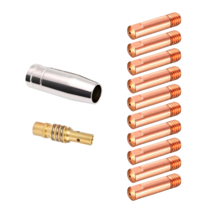 KIT MIG BOCAL + PORTA BICO + BICO CONTATO 1,00 X 25 MM M6