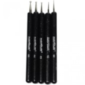 Kit Pincel Boleador Macrilan para Unhas 5 Pincéis B-701 Kit Pincel Boleador Macrilan para Unhas 5 Pincéis B-701