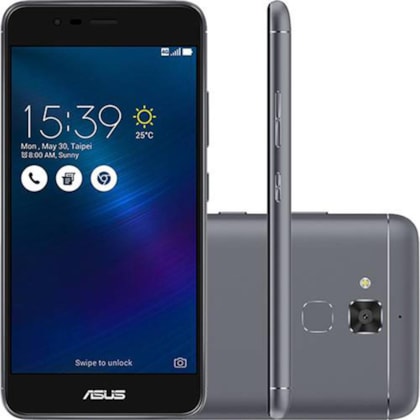 Smartphone Asus Zenfone 3 Max Dual 6 5.2" 16GB 13MP CINZA ESCURO