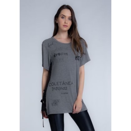 T Shirt 356142 Mescla 73 / Preto