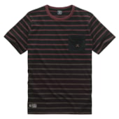 T SHIRT STRIPED CB MC - PRETO/WINETASTING T SHIRT STRIPED CB MC - PRETO/WINETASTING